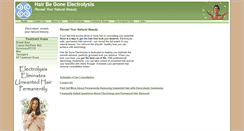 Desktop Screenshot of hairbegoneelectrolysis.com